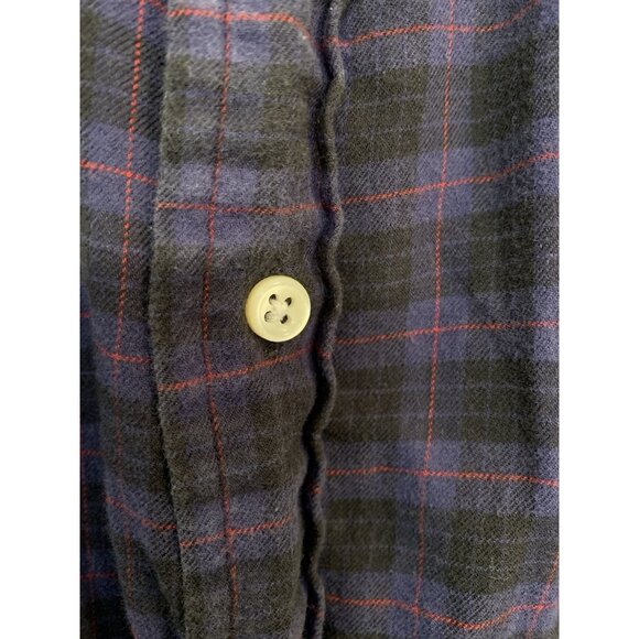 Vintage Polo By Ralph Lauren Purple Button Down Plaid Flannel Made In Canada - Picture 4 of 8